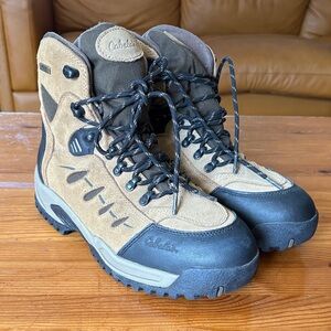 Cabela's Men's Tan and Black Outdoor Boots